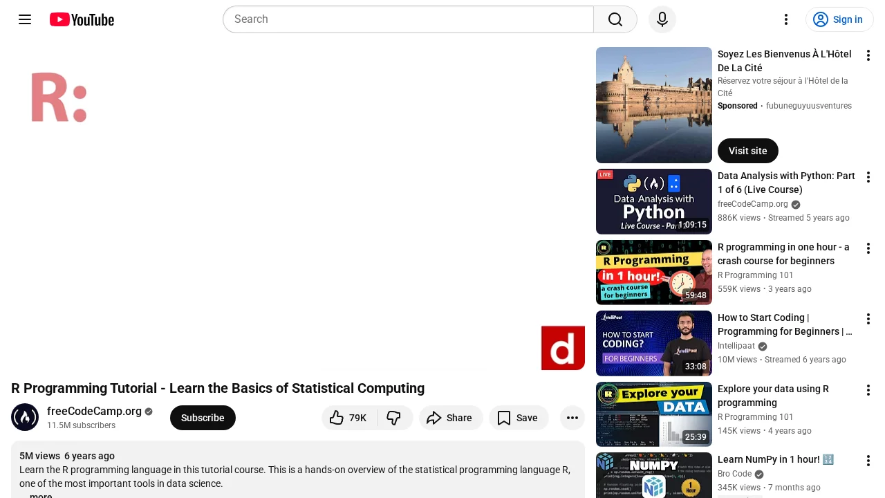 R programming Tutorial